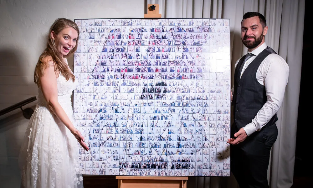 Mosaic Wall, es una tendencia que se va formando de manera colaborativa con los invitados del evento.